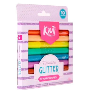 Marcadores con Glitter Estuche con 10 Piezas - Kiut Norma - Imagen 2